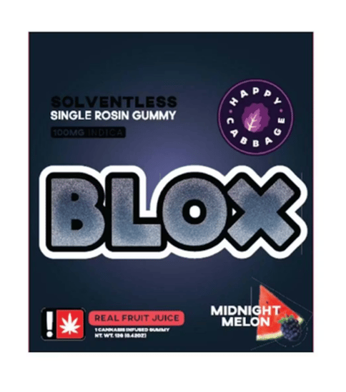 Midnight Melon Single 100MG Blox Gummy (Happy Cabbage)