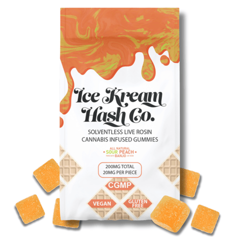 Sour Peach | IKHCO Live Rosin Gummy 200mg