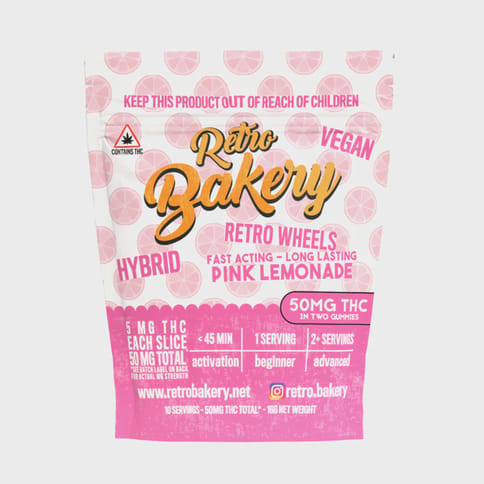 Retro Bakery | Gummy Wheel | Pink Lemonade | 2x25mg
