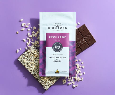 Recharge - Dark Chocolate - Crunch - Sativa - 1 Each