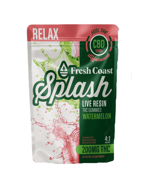 Splash-200mg THC:50mg CBD-FCE-Hybrid Watermelon