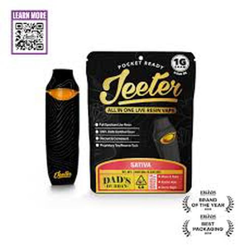Dad's Durban 1g AIO Live Resin Infused Disposable | Jeeter | Hybrid