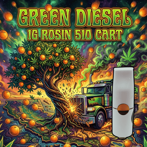 Rosin 510 Cart - Green Diesel - Sativa