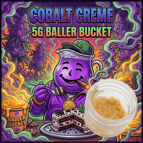Live Rosin Baller Bucket - Cobalt Creme -