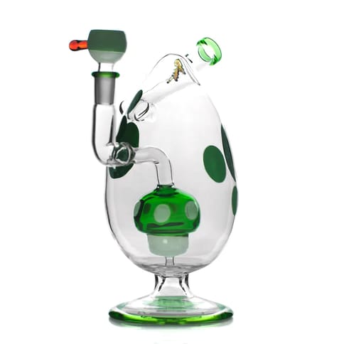 Hemper - Green XL Spotted Egg Bong