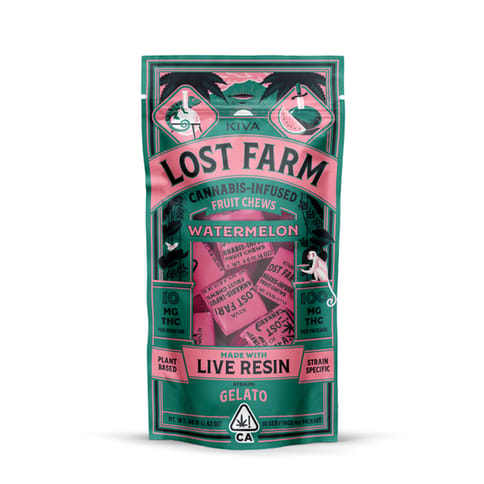 KB - LOST FARM - LIVE RESIN CHEW - WATERMELON X GELATO - 100MG