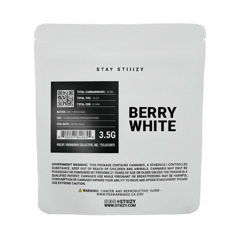 STIIIZY - 3.5G WHITE LABEL - BERRY WHITE ICE 3.5g