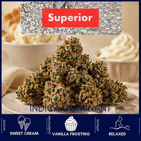 Frosted Gelato Flower by Superior | Golden Rookie