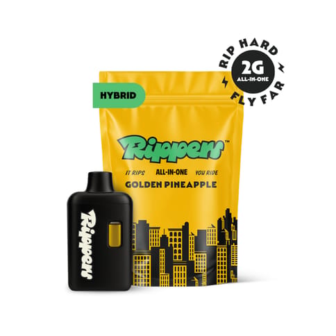 Rippers - Golden Pineapple Hybrid AIO Vape Pen - 2g