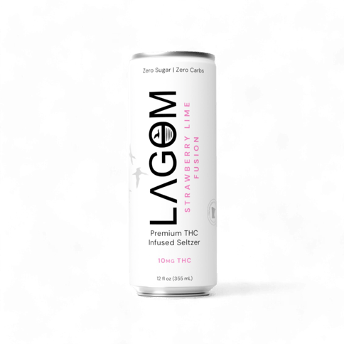 Lagom Strawberry Lime Infusion  THC Selzter 10 MG