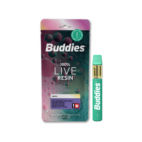 Pure Kush 1g Live Resin Disposable (Buddies)