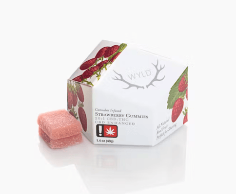WYLD | Strawberry 20:1 CBD + Hybrid Enhanced Gummies 200:10mg | 40g