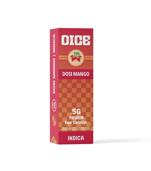 Dice: Distillate Vape Cart - 0.5g - Dosi Mango(Indica)