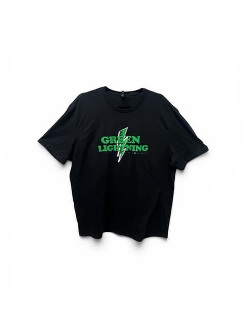 Black Green Lightning T-shirt (X Large)