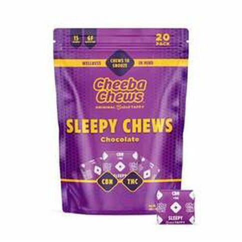 Cheeba Chews Chocolate Taffy Sleepy Time 100mg CBN:100mg THC