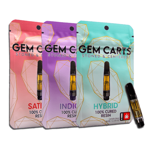 GEM CARTS | CURED RESIN CARTRIDGE | BANANA PUDDING | INDICA | 1 GRAM | 510 THREAD