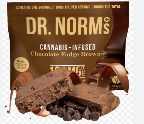 Dr. Norms | Chocolate Fudge Brownie | Hybrid | Edible | 100mg