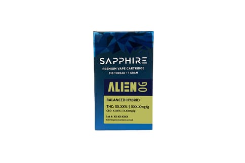 Sapphire - 1g Vape Cart - Alien OG