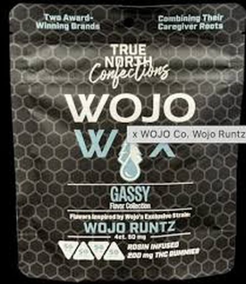 Wojo Runtz 200mg Rosin Infused Gummies | True North Confections x Wojo