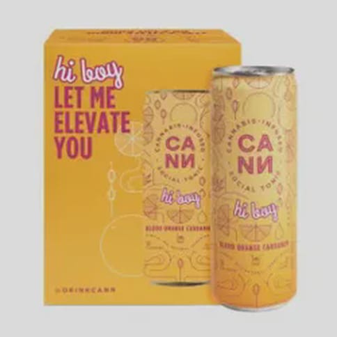 CANN | Blood Orange Cardamom | 5mg THC x 4 Infused Social Tonic Cans