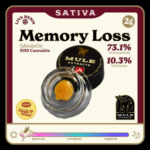 Memory Loss 2G Live Resin Dab (Mule)