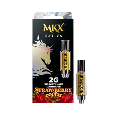 MKX - 2 Gram 510 Thread Carts - Strawberry Cough - Sativa