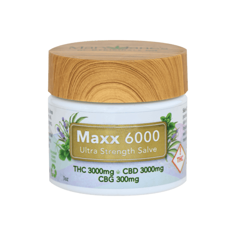 MAX 6000 3.0OZ TOPICAL - THC 300MG/300MG CBD/30MG CBG