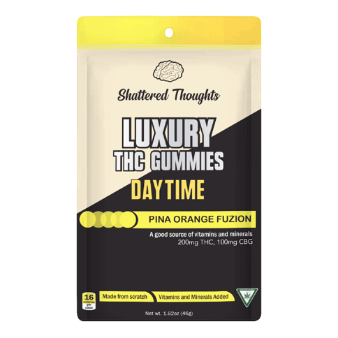 Pina Orange Fuzion 200mg Daytime gummies | Shattered Thoughts
