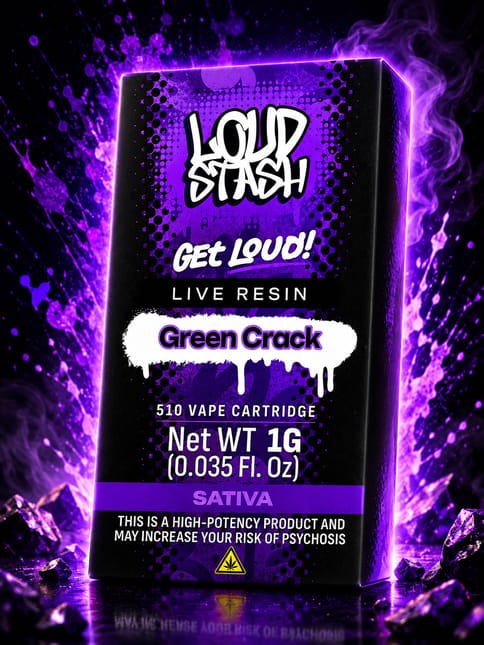Loudstash | Green Crack | 1g Cartridge