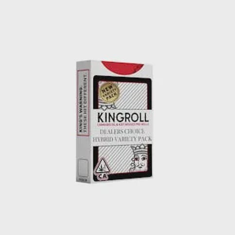 Kingroll Junior | Dealer's Choice Variety Pack #6 (H) | 0.75g x 4 Infused Preroll Joints