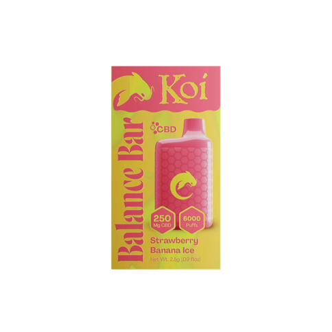 Koi Balance Bar CBD Vape 250MG Strawberry Banana Ice