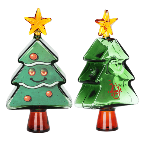 Pulsar Holiday Party Tree Glass Hand Pipe 5"