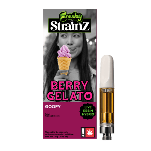 ENHANCED LIVE RESIN + MELTED DIAMONDS CARTRIDGE | BERRY GELATO | HYBRID | 1 GRAM | 510 THREAD