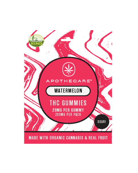 Apothecare Certified Organic Sour Watermelon Gummies