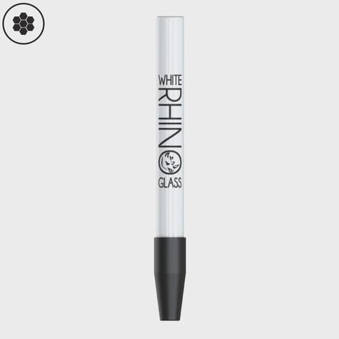 White Rhino Ceramic Dab Straw