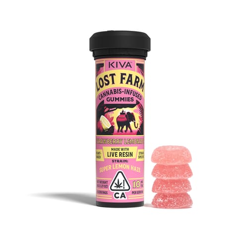KB - LOST FARM - LIVE RESIN GUMMY - STRAWBERRY LEMONADE X SUPER LEMON HAZE - 100MG
