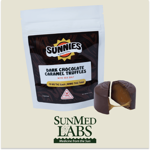 Truffles Dark Chocolate Caramel Edible 50mg