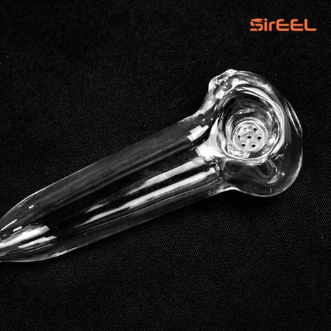 SirEEL | 4.5" Honeycomb Screen Spoon Pipe  (Clear)
