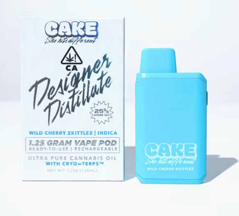 CAKE - DD Pod - 1.25 gram Rechargeable - Wild Cherry Zkittlez