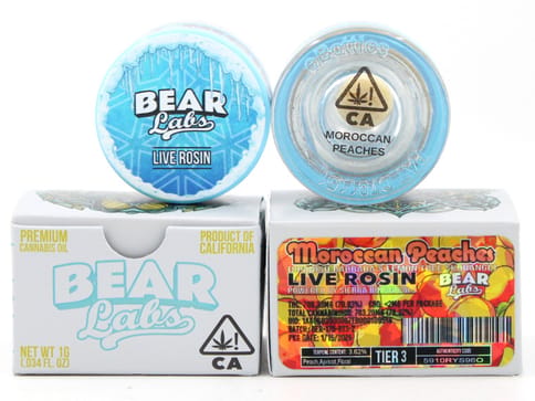 BEAR LABS - ROSIN BADDER - MOROCCAN PEACHES TIER 3 - 1G