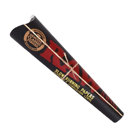 RAW 1 1/4" Classic Black Cones - 6 Pack