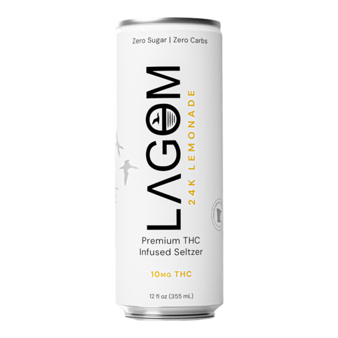 Lagom 24K Lemonade THC Seltzer 10 MG