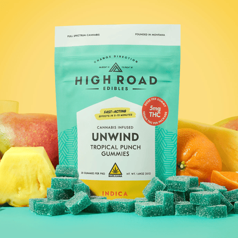 High Road - Unwind Quick Gummies - Tropical Punch