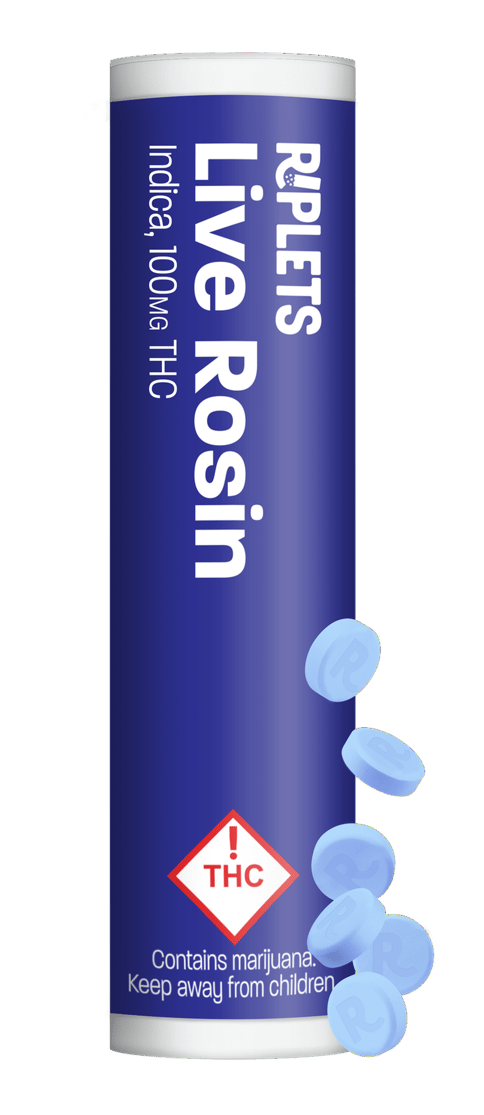 Ripple Riplets - Live Rosin Indica (100mg THC / Container)