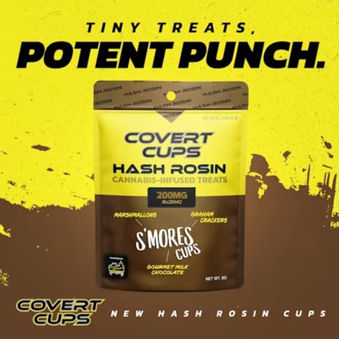 Covert Cups - 200mg Hash Rosin Cups - S'Mores