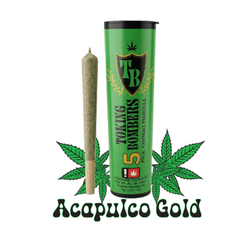 BOMBERS MULTI-PACK JOINTS | ACAPULCO GOLD | SATIVA | 1 GRAM | X5