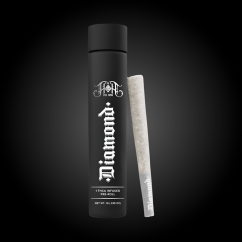 Heavy Hitters | Sour Tangie Diamond Infused | Preroll | 1g