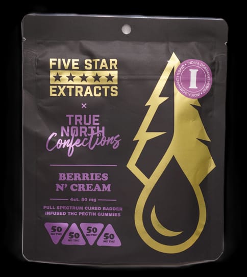 Berries & Cream 4x50mg THC Full Spectrum Vegan Gummies
