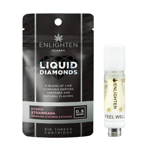 Enlighten Extracts | Peach Ringz Liquid Diamonds | Vape Cartridge | 1g