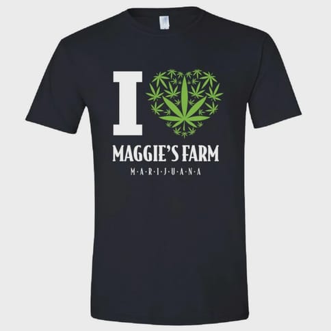 Maggie's Farm Shirt Black I Love Maggie's Small